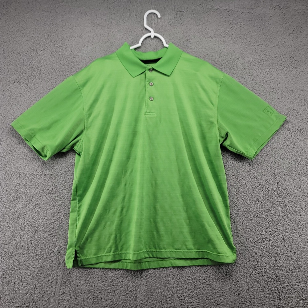 PGA Tour Shirt Men's XL Green Short‎ Sleeve Golf Outdoor Polo